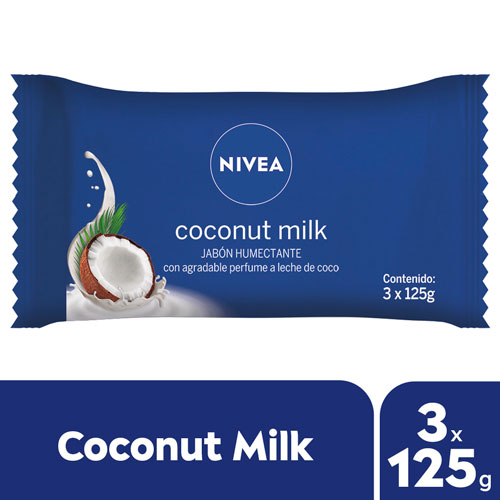 JABON COCONUT MILK PACK 3x125gr (92828)