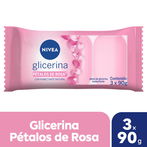 JABON GLICERINA P. DE ROSA PACK 3x90gr (92823)