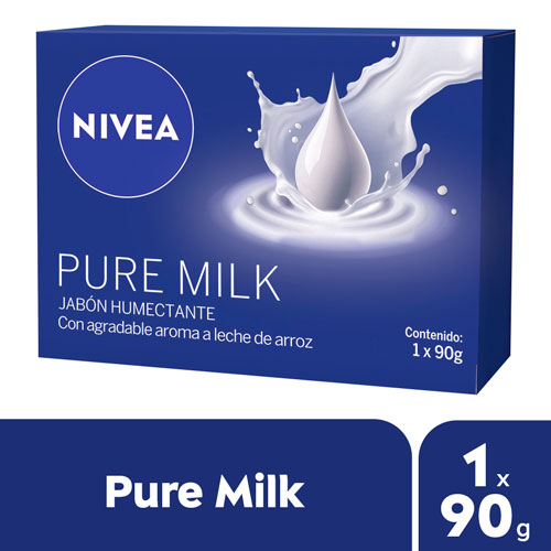 JABON PURE MILK 1x90g BOX (93531)