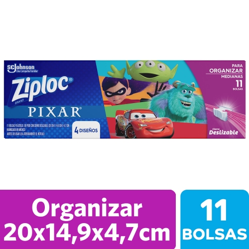 ZIPLOC BOLSA  DISNEY MICKEY ORGANIZAR X 11 UN (2122)