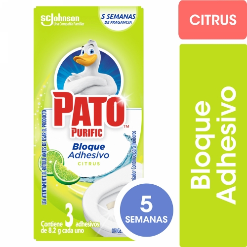 PATO PURIFIC BLOQUE ADHESIVO INODOROS CITRUS (1406)