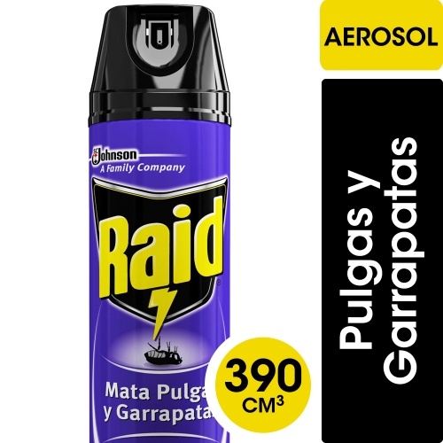 RAID AEROSOL PULGAS Y LARVAS 390 ML (1310)