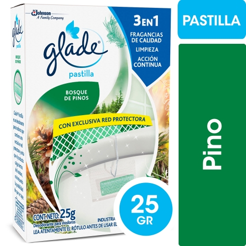 GLADE PASTILLA PINO 25 GR (799)