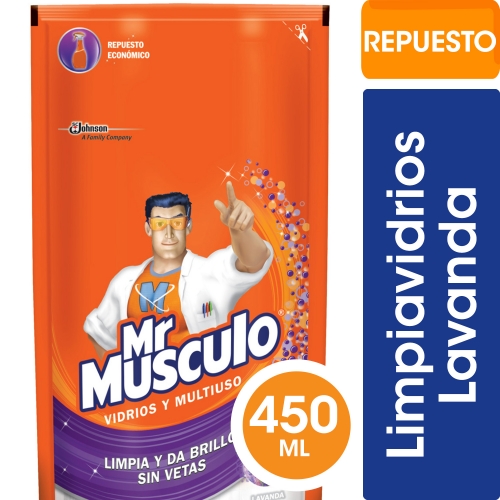 MR MUSCULO VIDRIOS Y MULTIUSO LAVANDA DP 450 ML (5327)