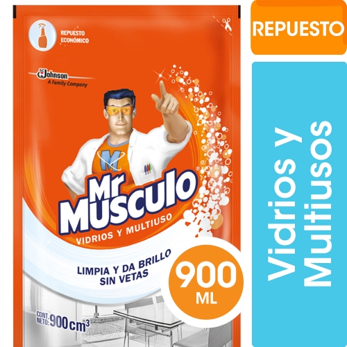 MR MUSCULO VIDRIOS Y MULTIUSO REP DP 900 ML (5044)