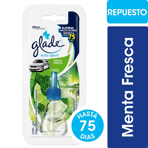 GLADE AUTOSPORT REP MENTA FRESCA 7 ML (1072)