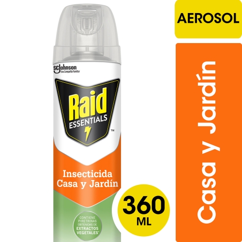 RAID AEROSOL ESSENTIALS CASA Y JARDIN 360 ML (1139)