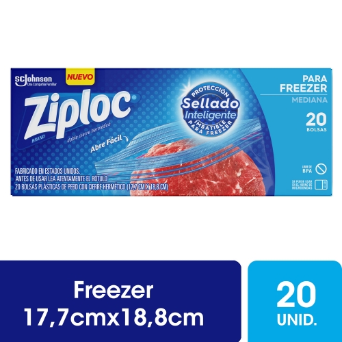 ZIPLOC BOLSA FREZEER MEDIANA 12UN (2096)