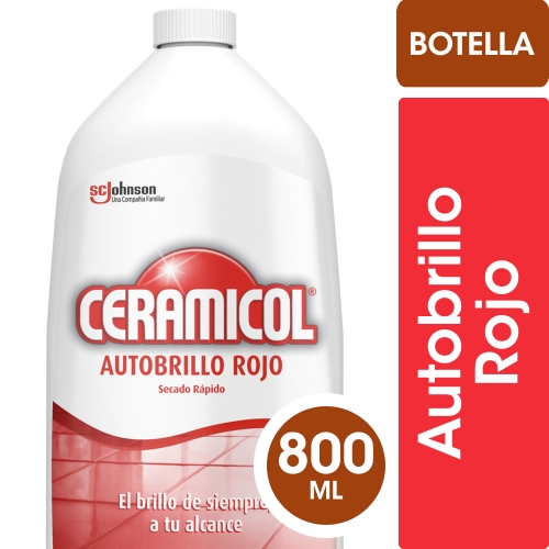 CERAMICOL AUTOBRILLO ROJO BT 800 ml (212)