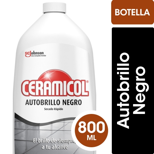 CERAMICOL AUTOBRILLO NEGRO BT 800 ml (213)