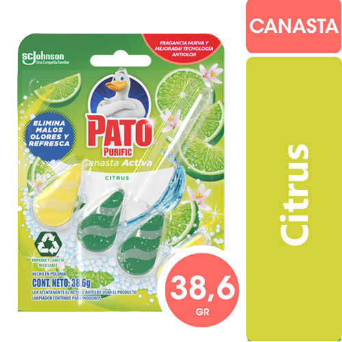 PATO PURIFIC CANASTA SOLIDA PREM. CITRUS 38.6gr (1419)