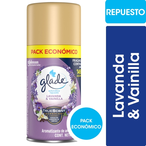 GLADE AUTO REP LAVANDA Y VAINILLA X170ML (1101)