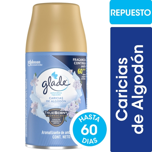 GLADE AUTOM REP ALGODON 270ml (1124)