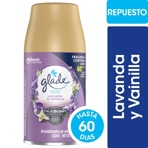 GLADE AUTOM REP LAVANDA Y VAINILLA 270ml (1126)