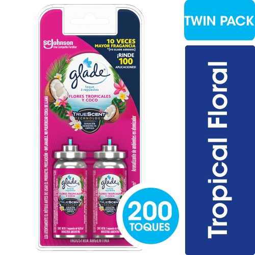 GLADE TOQUE REP TROP FLORAL TWINPACK 2x9 gr (1109)