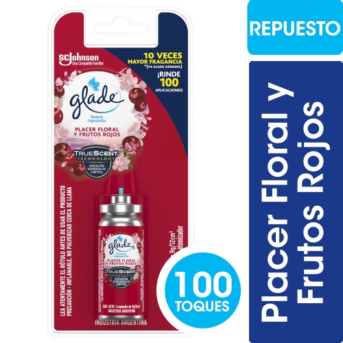 GLADE TOQUE REP PLACER FLORAL Y FR ROJOS 9 gr (1121)