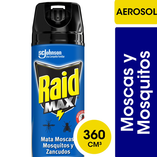 RAID AEROSOL DOBLE  MAX MMM 360 ML (1057)