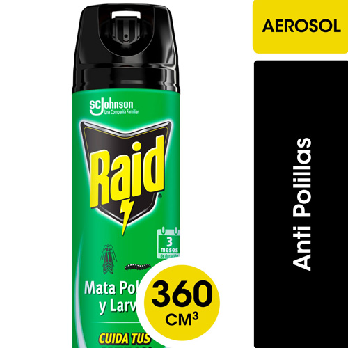 RAID AEROSOL ANTIPOLILLAS 360 ML (1115)