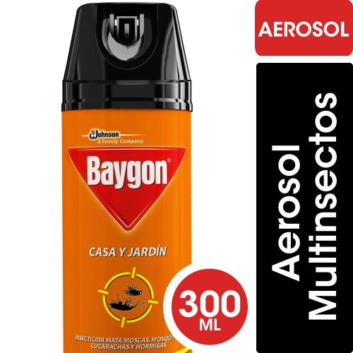 BAYGON AEROSOL CASA Y JARDIN 300 ML (1839)