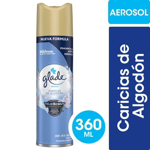 GLADE AEROSOL CARICIAS DE ALGODON 360 ML (712)