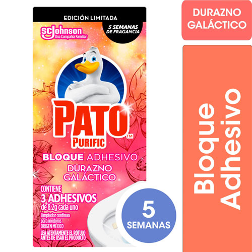 PATO BLOQUE ADHESIVO DURAZNO 24.6GR (1407)