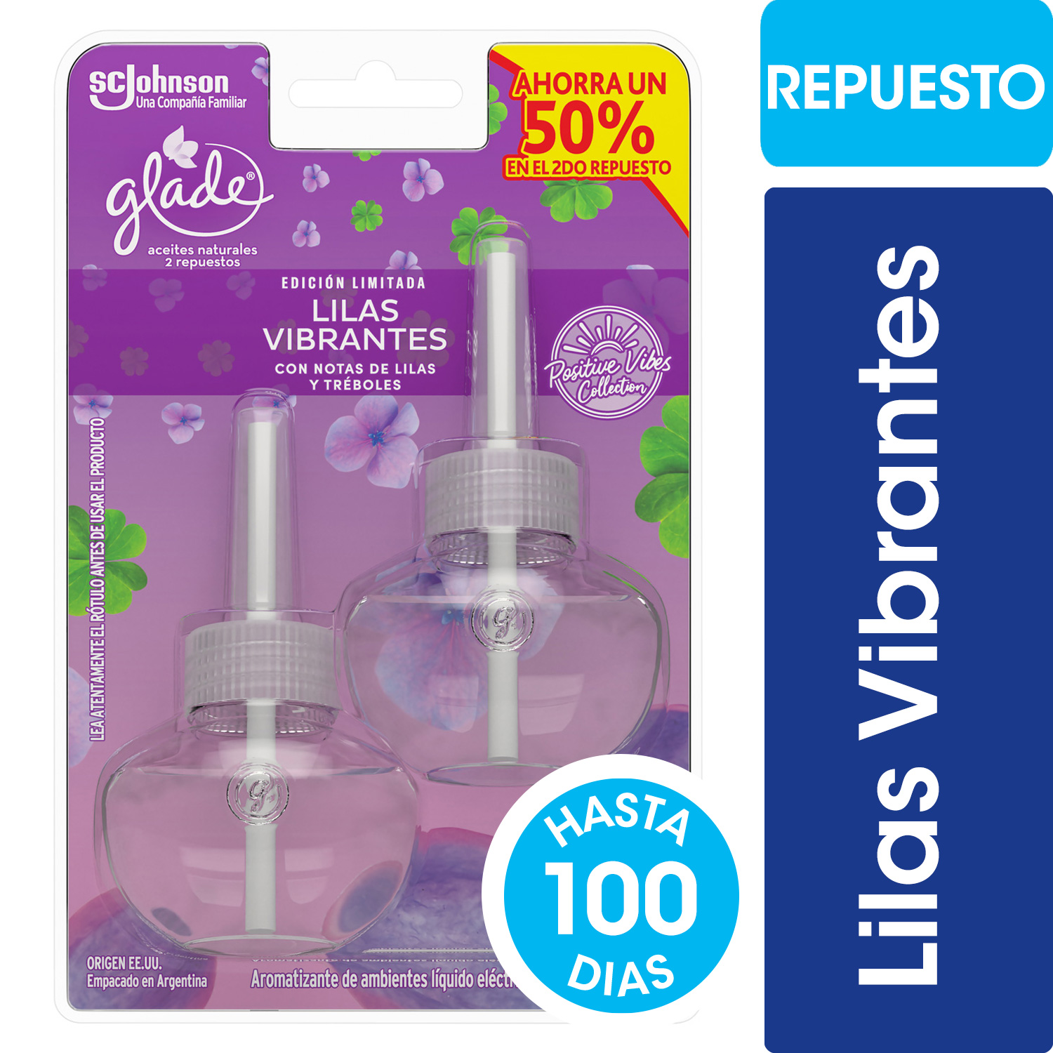 GLADE ACEITE NAT TWIN PACK ED LIM 1 LILAS (891)